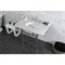 Kingston Brass 36 Carrara Marble Console Sink with Brass Legs, Marble WhitePolished Chrome LMS3630MB1 - alternate 6